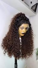 Load image into Gallery viewer, HD Lace Frontal Human Hair Color Curly Wig