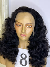 Load image into Gallery viewer, Frontal Human Hair Wig wave curls