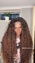 Load image into Gallery viewer, Closure Human Hair wig with highlights