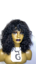 Load image into Gallery viewer, Bang Human Hair Wig Natural Black