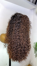 Load image into Gallery viewer, HD Lace Frontal Human Hair Color Curly Wig
