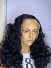 Load image into Gallery viewer, Frontal Human Hair Wig wave curls