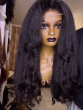 Load image into Gallery viewer, 20 inches Very Natural Human Hair Kinky Wig 4x4 Lace
