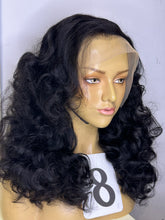 Load image into Gallery viewer, Frontal Human Hair Wig wave curls