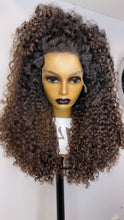 Load image into Gallery viewer, HD Lace Frontal Human Hair Color Curly Wig (Single Raw Donor)