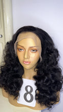 Load image into Gallery viewer, Frontal Human Hair Wig wave curls