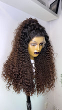 Load image into Gallery viewer, HD Lace Frontal Human Hair Color Curly Wig