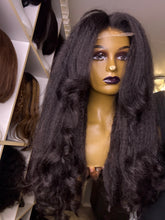 Load image into Gallery viewer, 20 inches Very Natural Human Hair Kinky Wig 4x4 Lace
