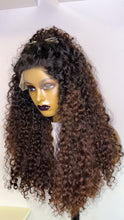Load image into Gallery viewer, HD Lace Frontal Human Hair Color Curly Wig
