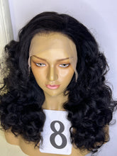 Load image into Gallery viewer, Frontal Human Hair Wig wave curls