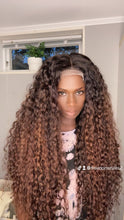 Load image into Gallery viewer, Closure Human Hair wig with highlights