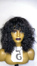 Load image into Gallery viewer, Bang Human Hair Wig Natural Black