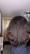 Load image into Gallery viewer, Less baby Hairs Very Natural Raw Human Hair Kinky with 4c Baby Hairs HD Lace Frontal layers