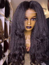 Load image into Gallery viewer, 20 inches Very Natural Human Hair Kinky Wig 4x4 Lace