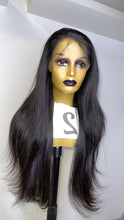 Load image into Gallery viewer, HD Lace Frontal Human Hair Wig pure raw straight