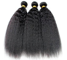 Load image into Gallery viewer, Kinky straight Human hair bundles 3- With a closure or frontal