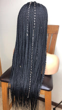 Load image into Gallery viewer, Glue-less Box Braids wig (handmade wig )