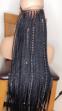 Load image into Gallery viewer, Glue-less Box Braids wig (handmade wig )