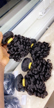 Load image into Gallery viewer, Natural Curls Human hair bundles 3 - With a closure or frontal