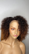 Load image into Gallery viewer, Water Curls Closure Handmade Human Hair Wig
