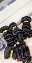 Load image into Gallery viewer, Deep Curls hair bundles 3 - With a closure or frontal