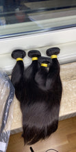 Load image into Gallery viewer, Straight Human hair bundles 3- With a closure or frontal