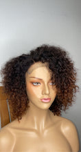 Load image into Gallery viewer, Water Curls Closure Handmade Human Hair Wig