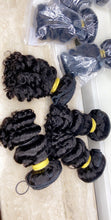 Load image into Gallery viewer, Deep Curls hair bundles 3 - With a closure or frontal