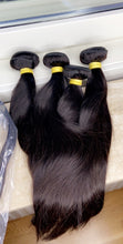 Load image into Gallery viewer, Straight Human hair bundles 3- With a closure or frontal