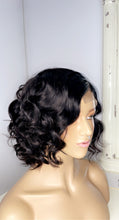 Load image into Gallery viewer, Wave Curls Closure Handmade Human Hair Wig
