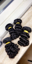 Load image into Gallery viewer, Deep Curls hair bundles 3 - With a closure or frontal