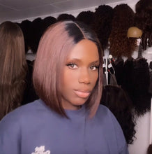 Load image into Gallery viewer, 2x6 bob Wig - human Hair Available in different colours
