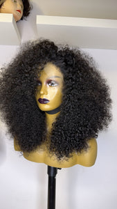 Lace Frontal Human Hair Color Curly Wig