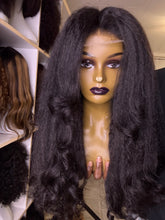 Load image into Gallery viewer, 20 inches Very Natural Human Hair Kinky Wig 4x4 Lace

