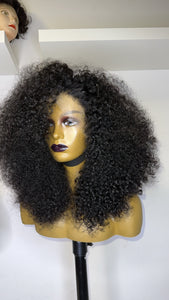 Lace Frontal Human Hair Color Curly Wig