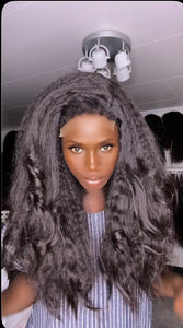 Pre-order Very Natural Raw Human Hair Kinky with 4c Baby Hairs HD Lace 5x5 Closure layers