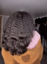 Load image into Gallery viewer, 5x5 Lace Very Natural Raw Human Hair Kinky with 4c Baby Hairs HD Lace  layers less volume
