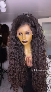 Lace Frontal Human Hair wig with highlights