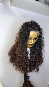 HD Raw Donor Lace Frontal Human Hair Wig Deep part
