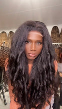 Load image into Gallery viewer, 24 inches Very Natural Human Hair Kinky Wig Lace Frontal
