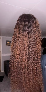 36 Inches Ready to Wear Closure Human Hair wig with highlights