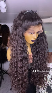 Lace Frontal Human Hair wig with highlights