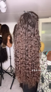 Lace Frontal Human Hair wig with highlights