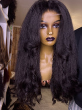Load image into Gallery viewer, 20 inches Very Natural Human Hair Kinky Wig 4x4 Lace
