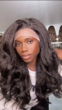 Load image into Gallery viewer, 20 inches Very Natural Human Hair Kinky Wig Lace Frontal

