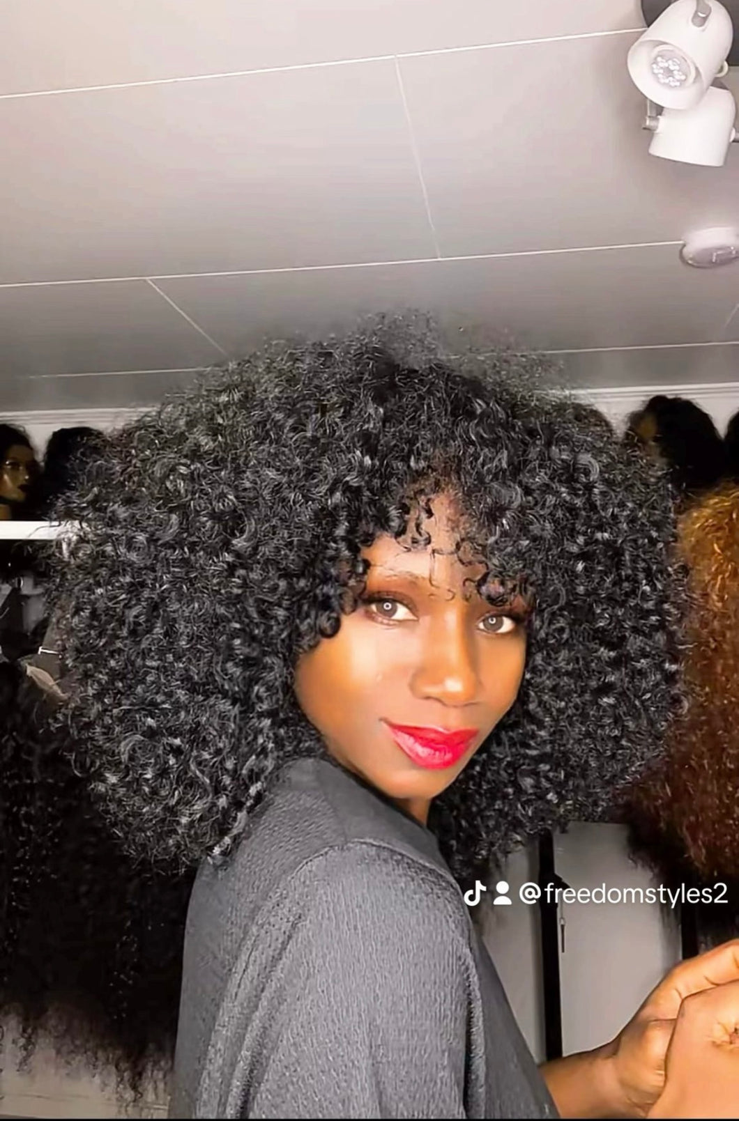 Bang wig human hair