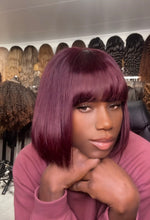 Load image into Gallery viewer, Bang Human Hair wig With Natural Looking Scalp
