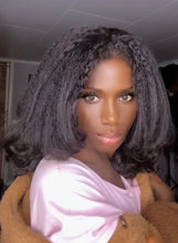 Load image into Gallery viewer, 5x5 Lace Very Natural Raw Human Hair Kinky with 4c Baby Hairs HD Lace  layers less volume
