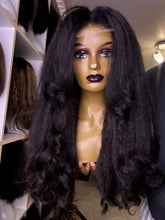 Load image into Gallery viewer, 20 inches Very Natural Human Hair Kinky Wig 4x4 Lace
