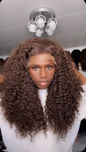 Load image into Gallery viewer, 7x5 Lace Natural Hairline Human Hair wig chocolate colour
